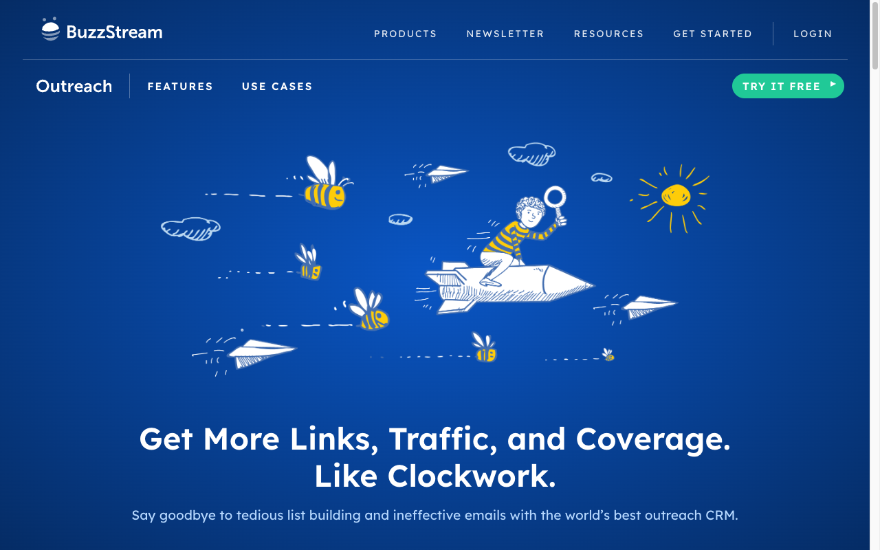 BuzzStream interface