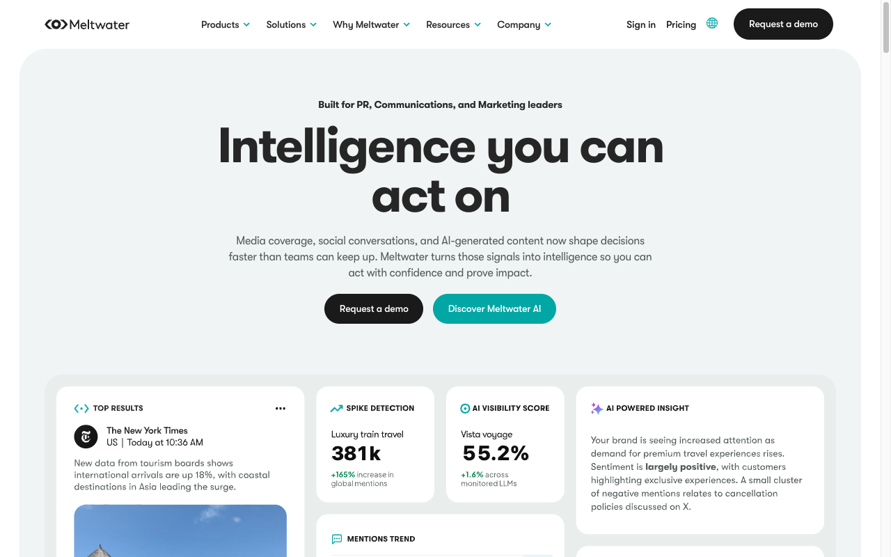 Meltwater interface