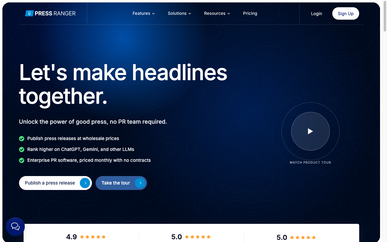 Press Ranger interface