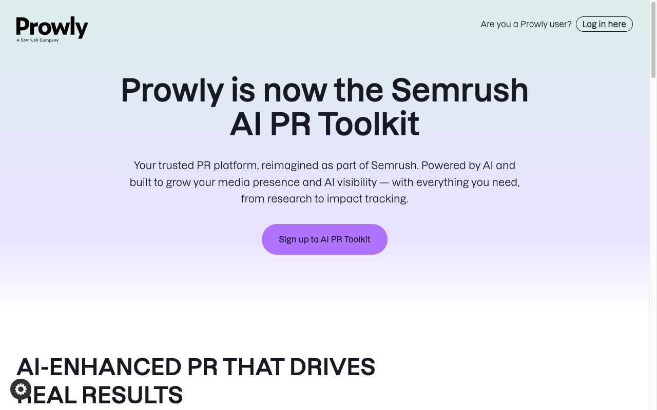 Prowly interface