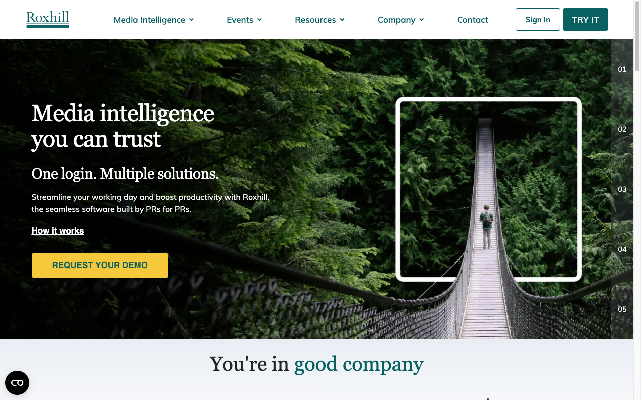 Roxhill Media interface